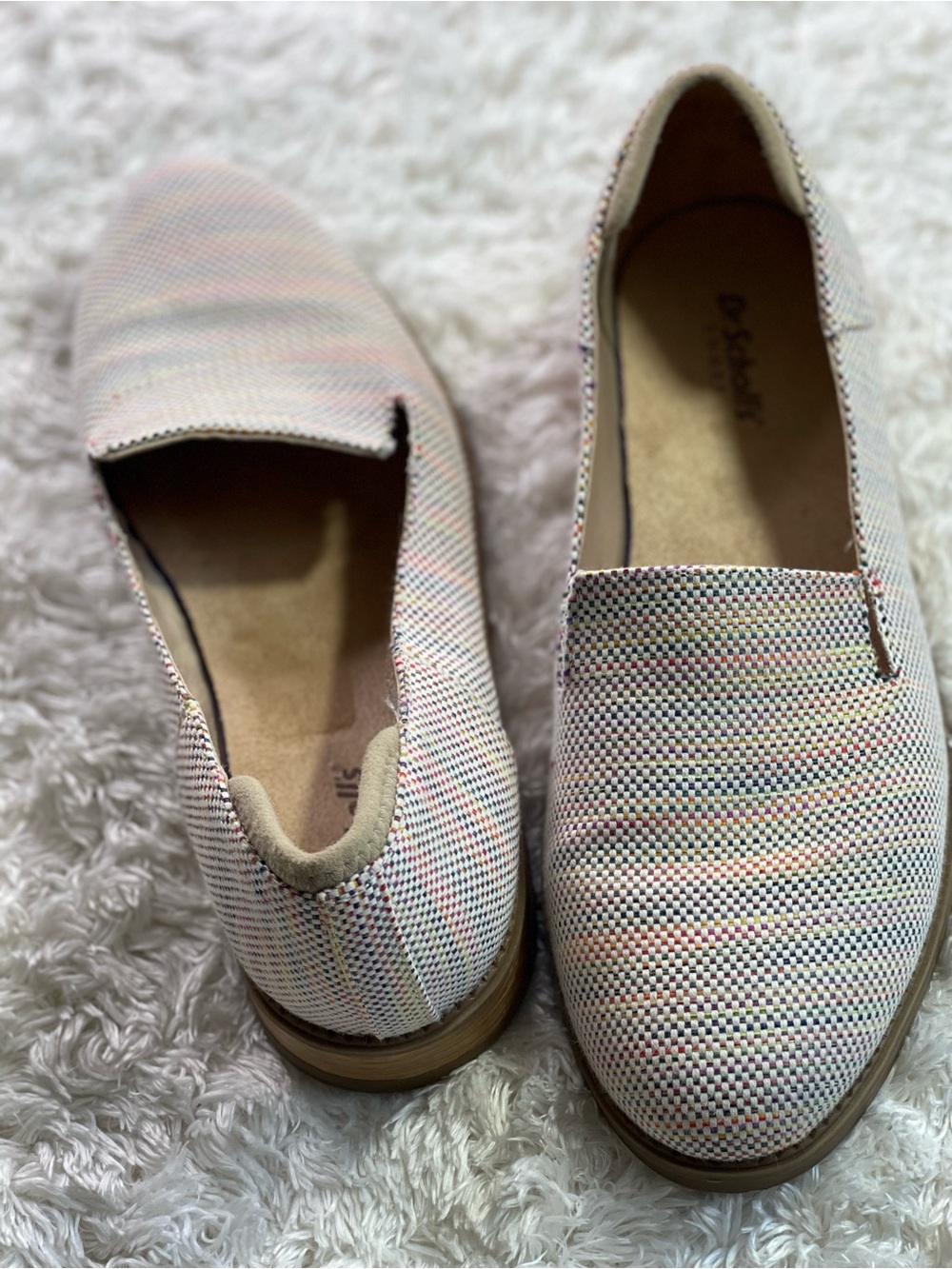 Dr. Scholl's Pastel Multi-Color Woven Slip-On Loafers